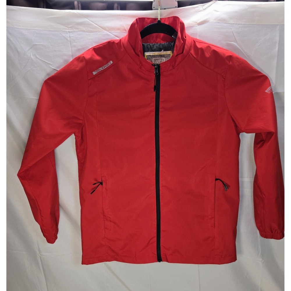 Men's‎ Shein Superior Collection Red Sport Windbreaker Size S Small